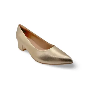 739015 Gold Block Heel Pump