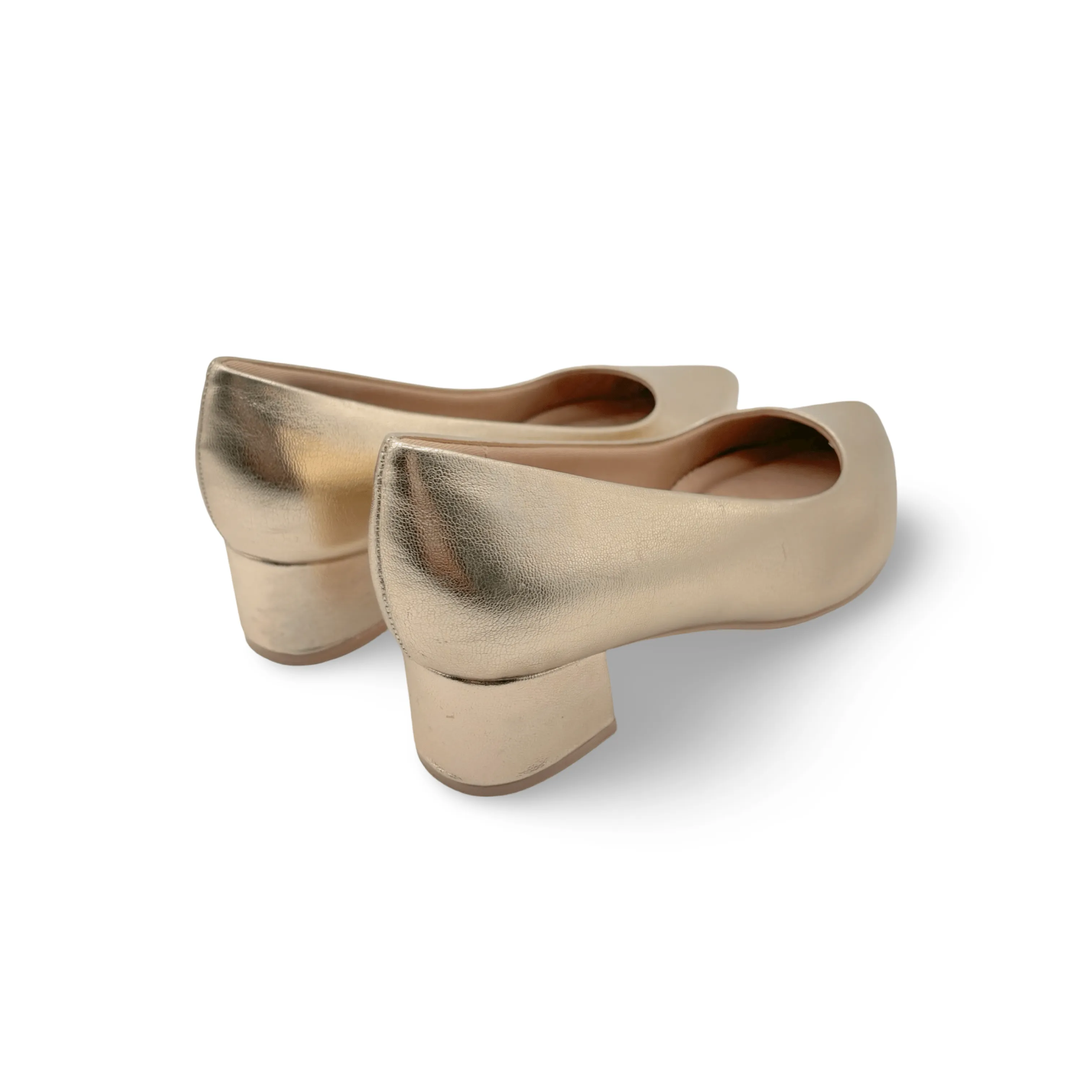 739015 Gold Block Heel Pump