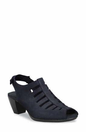 Abby Sandal In Black Nubuck