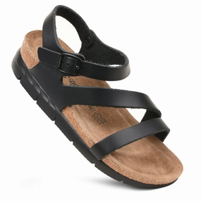 Aerothotic - Ares Comfortable Memory Foam Leather Platform Sandals with Arch Support