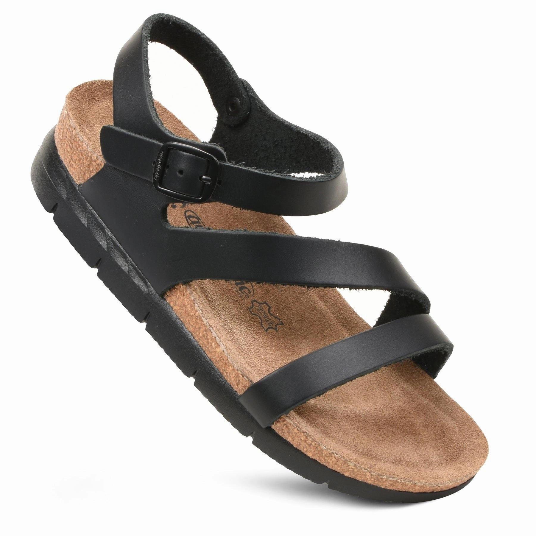 Aerothotic - Ares Comfortable Memory Foam Leather Platform Sandals with Arch Support
