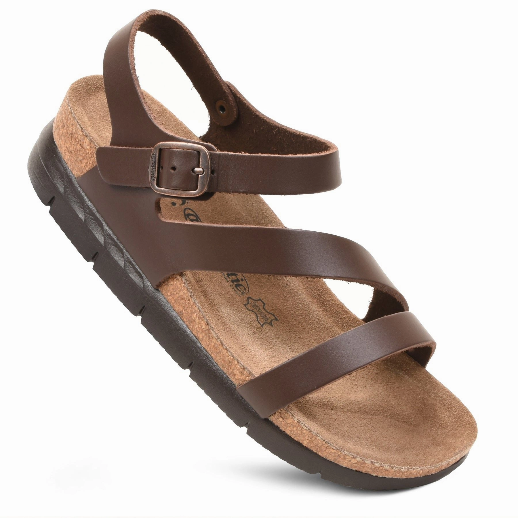 Aerothotic - Ares Comfortable Memory Foam Leather Platform Sandals with Arch Support