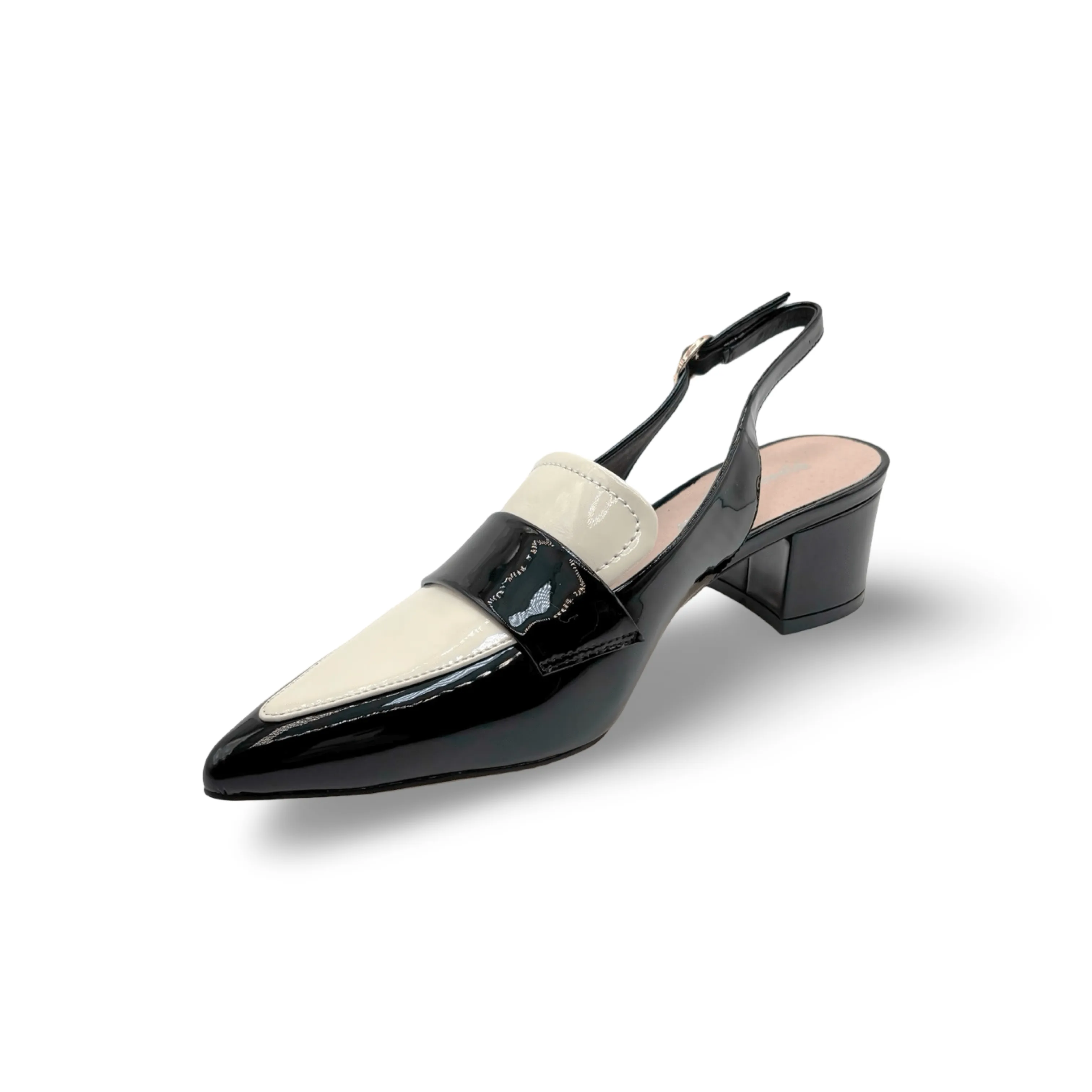 Aiday Black/Ivory Slingback