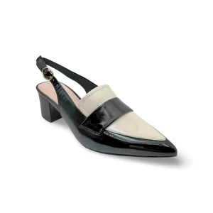 Aiday Black/Ivory Slingback