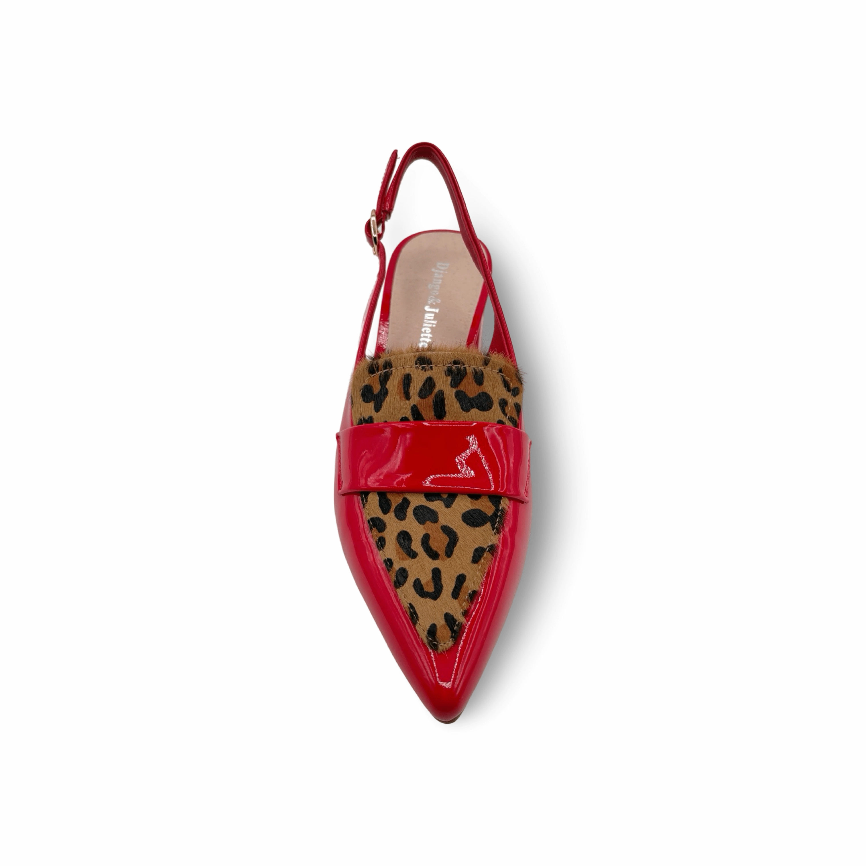 Aiday Red/Leopard Patent/Pony
