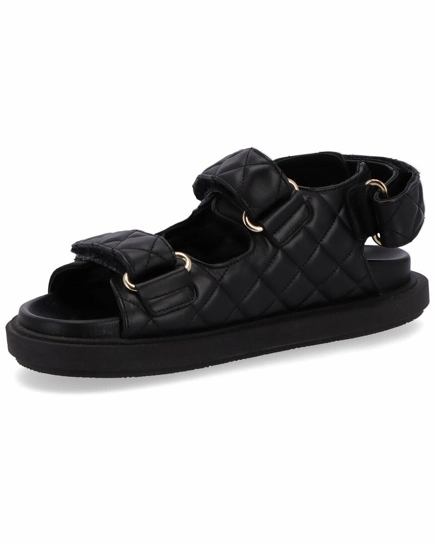 ALOHAS Hook-Loop Leather Sandal