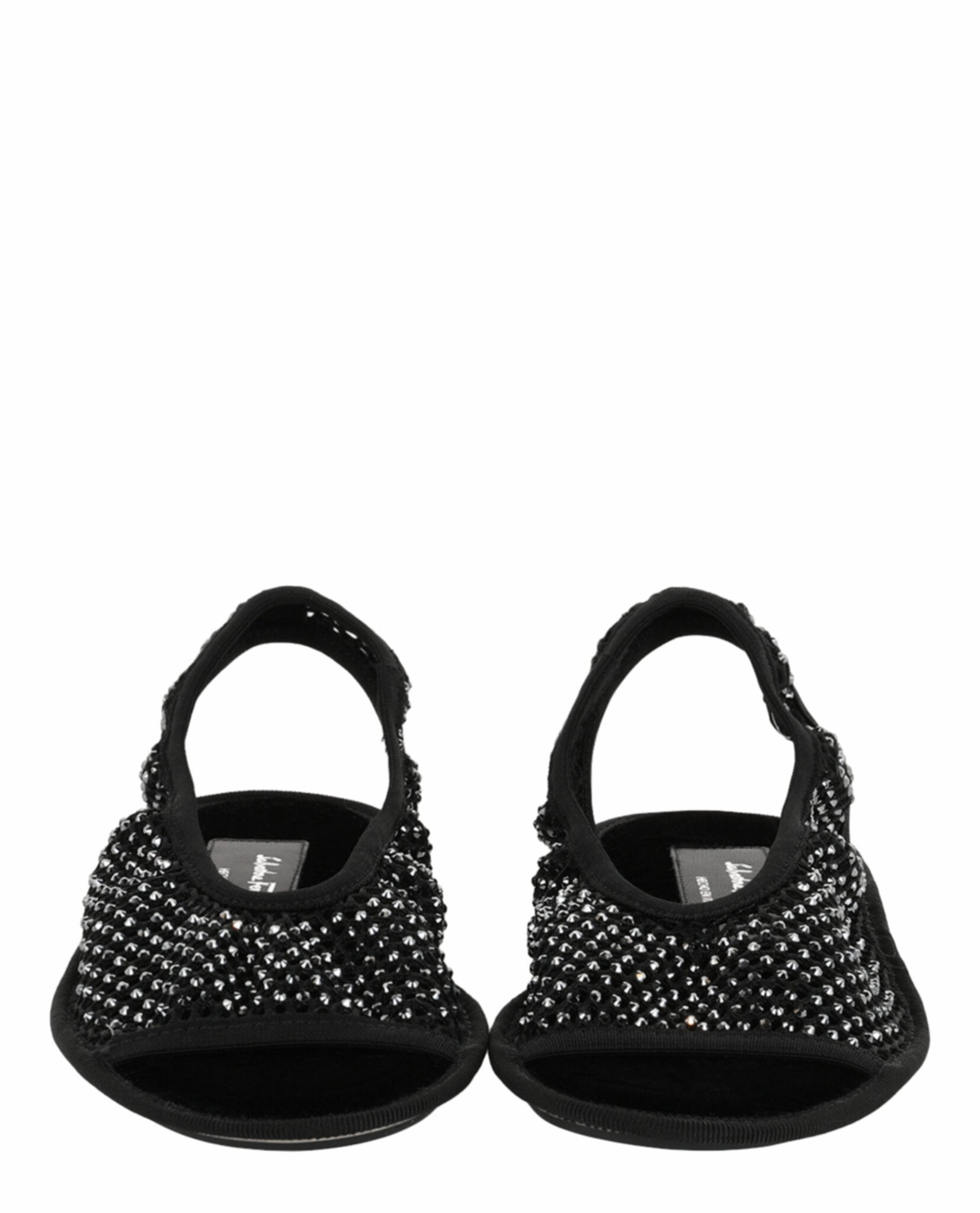 Anio Crystal Embellished Slingback Sandals