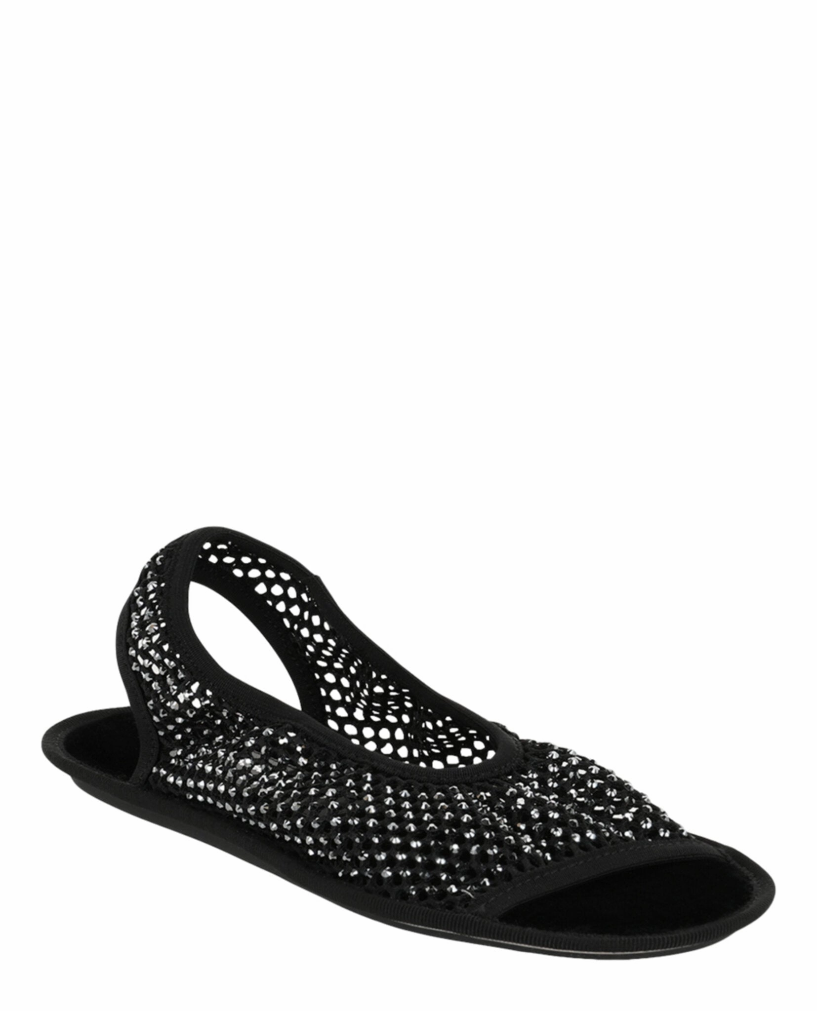 Anio Crystal Embellished Slingback Sandals