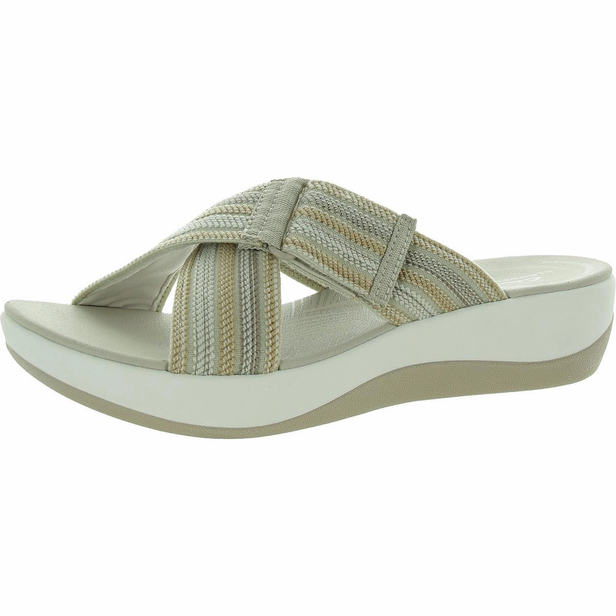 Arla Wave Womens Open Toe Backless Slide Sandals