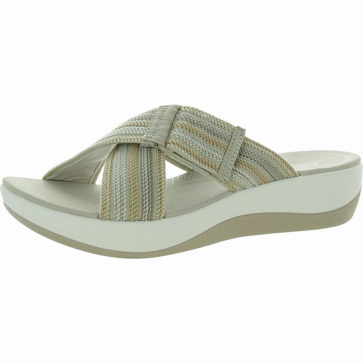 Arla Wave Womens Open Toe Backless Slide Sandals