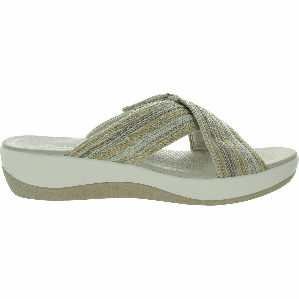 Arla Wave Womens Open Toe Backless Slide Sandals