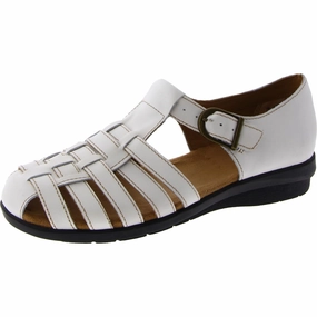 Aruba Womens Leather Slip On Flats