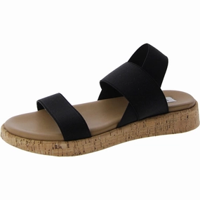 AZZURRA Womens Stretch Round toe Flatform Sandals
