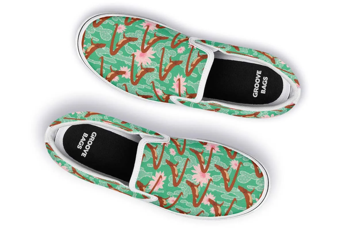 Bearded Dragon Pattern Slip-On Shoes