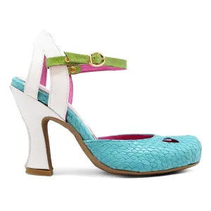 Bec - Aqua/Green high heel shoe