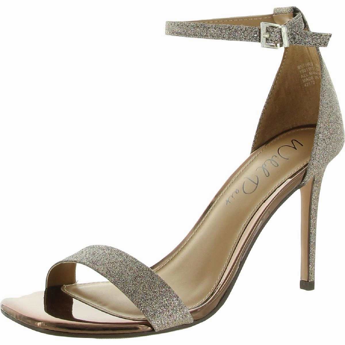 Bethie 2 Womens Glitter Man Made Heel Sandals