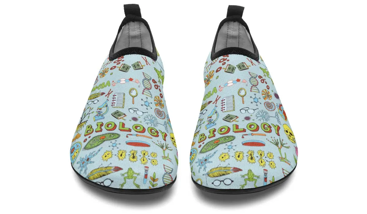 Biology Doodle Aqua Barefoot Shoes