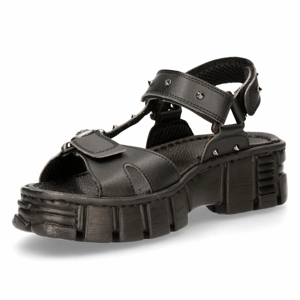 BIOS120-V1 Metallic Vegan Leather Sandals