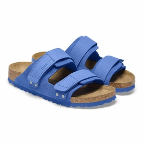 Birkenstock Uji 1025712 Sandal Womens US 7-7.5 Blue Suede Leather Comfort KHD165