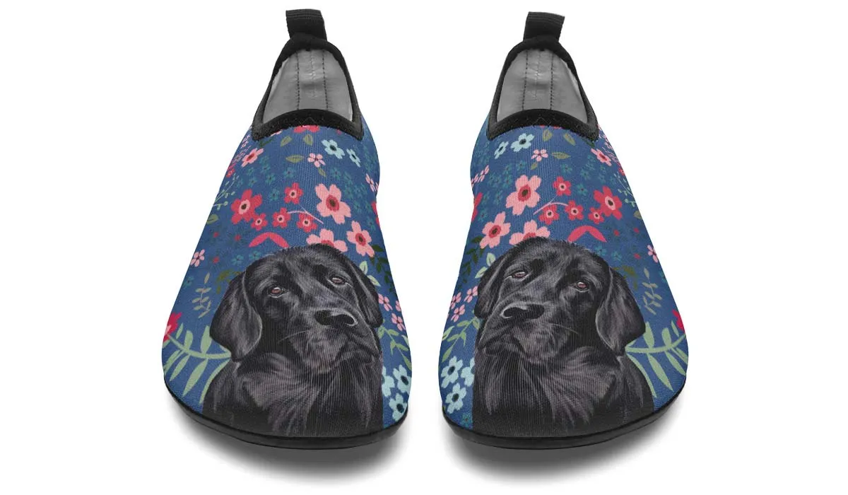 Black Lab Sweetheart Aqua Barefoot Shoes