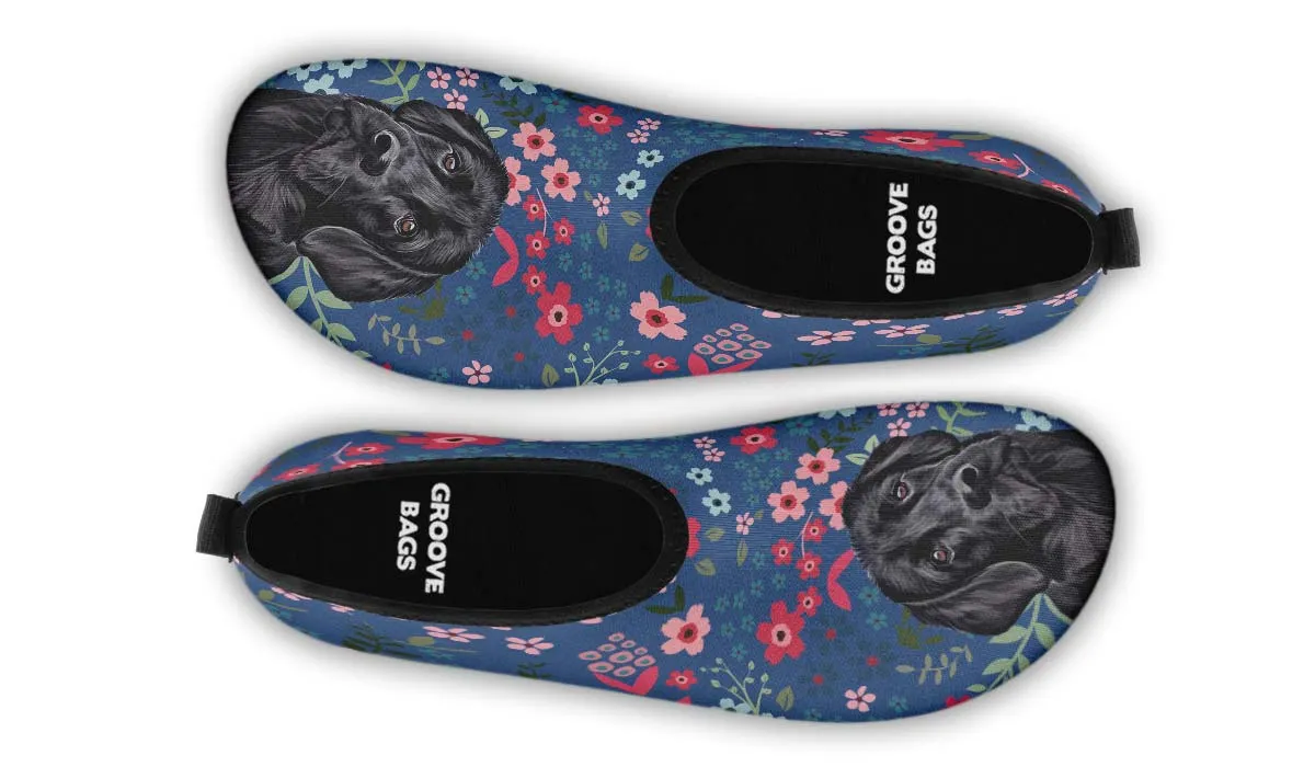 Black Lab Sweetheart Aqua Barefoot Shoes