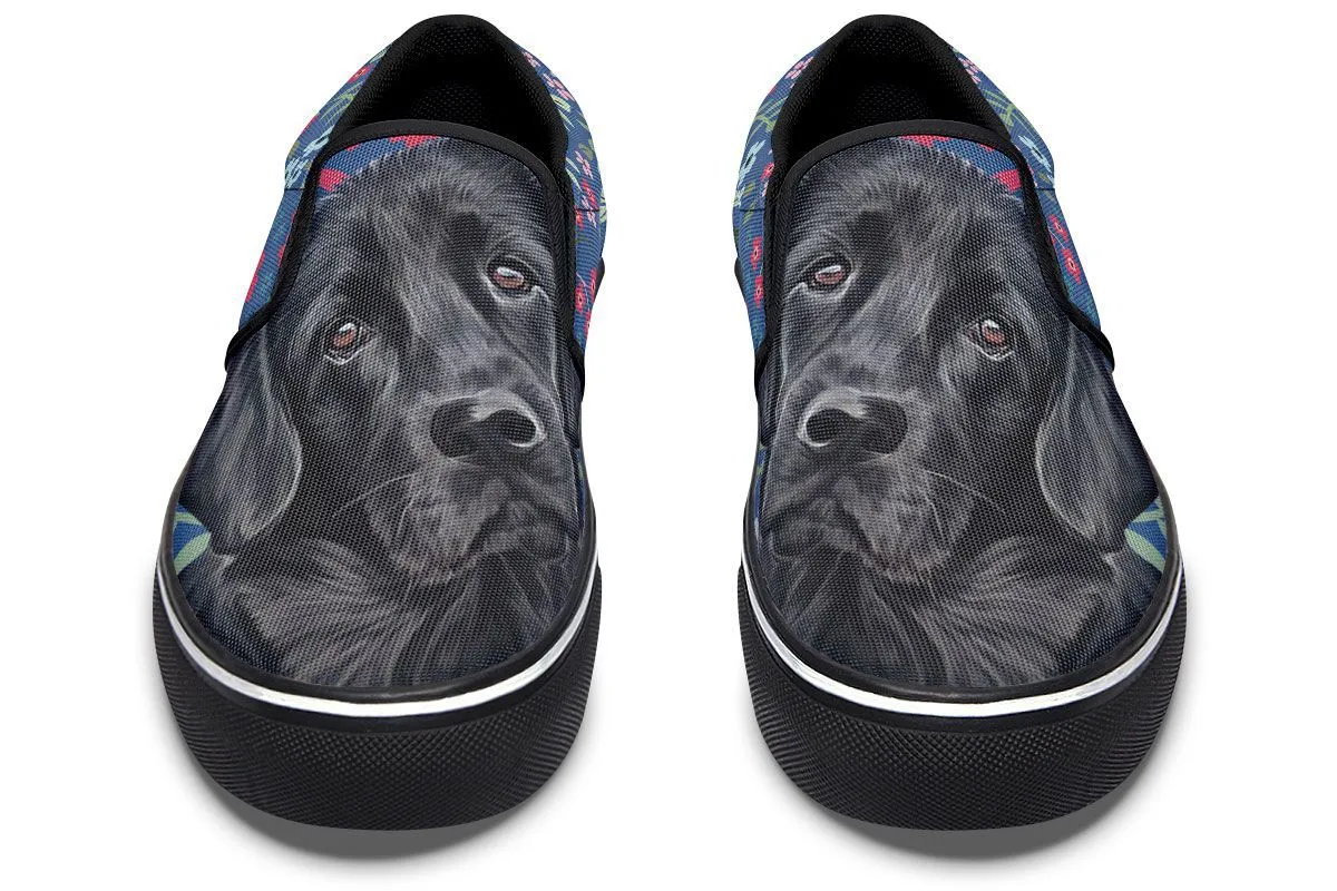 Black Lab Sweetheart Slip-On Shoes