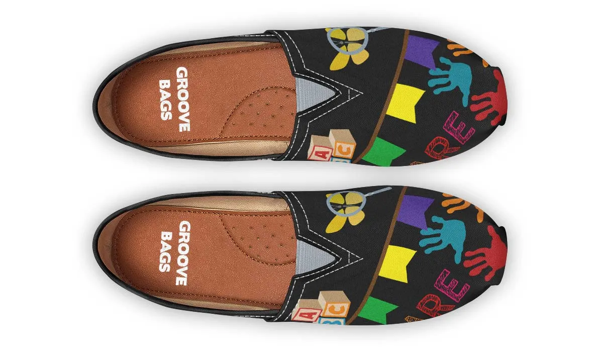Blackboard Daycare Teacher Casual Shoes