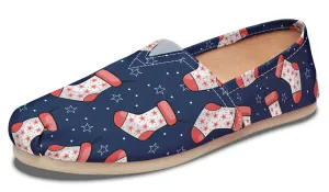 Blue And Red Stockings Casual Shoes