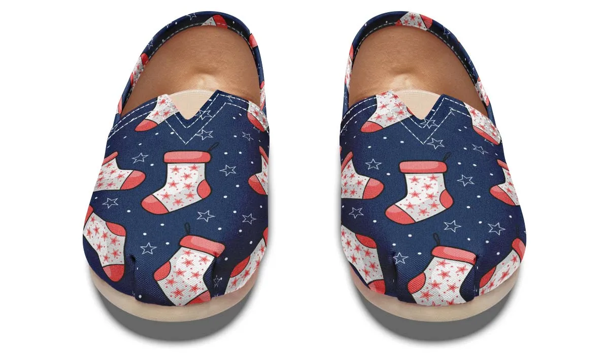 Blue And Red Stockings Casual Shoes