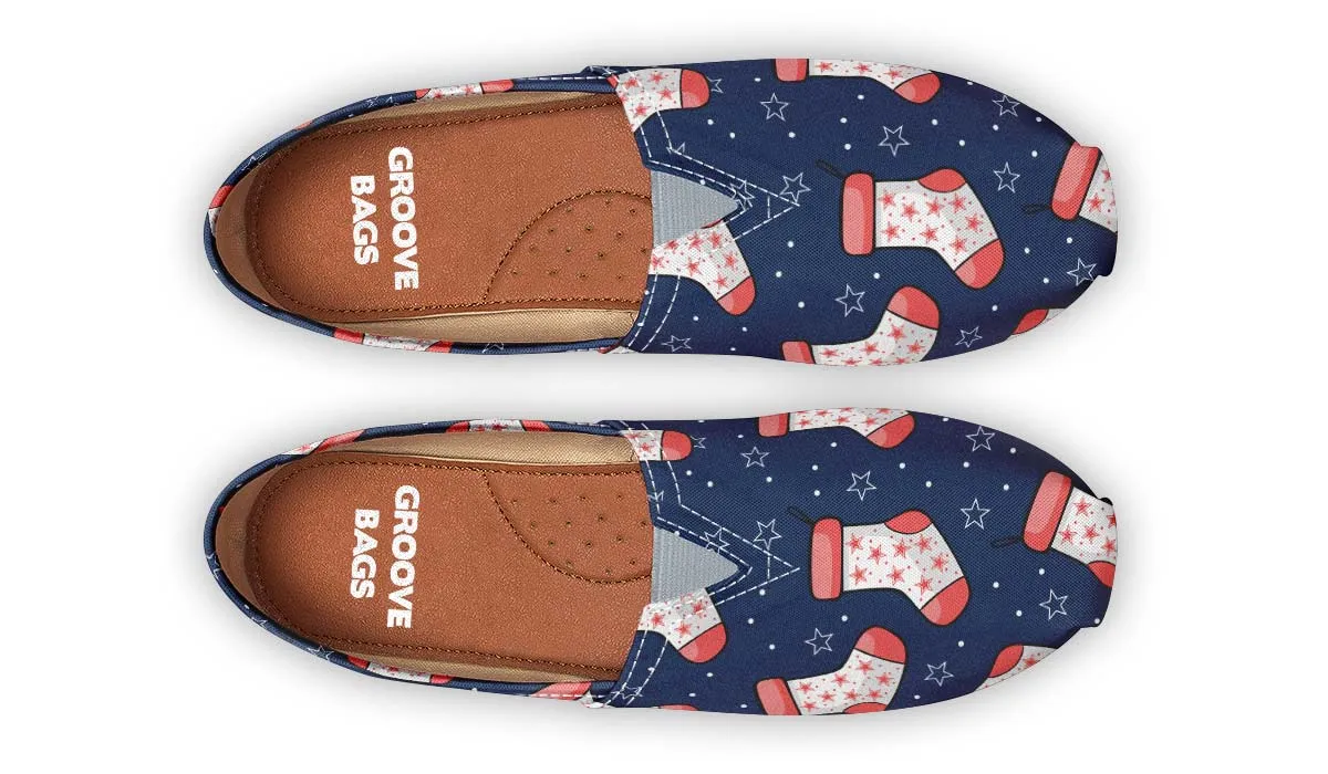 Blue And Red Stockings Casual Shoes