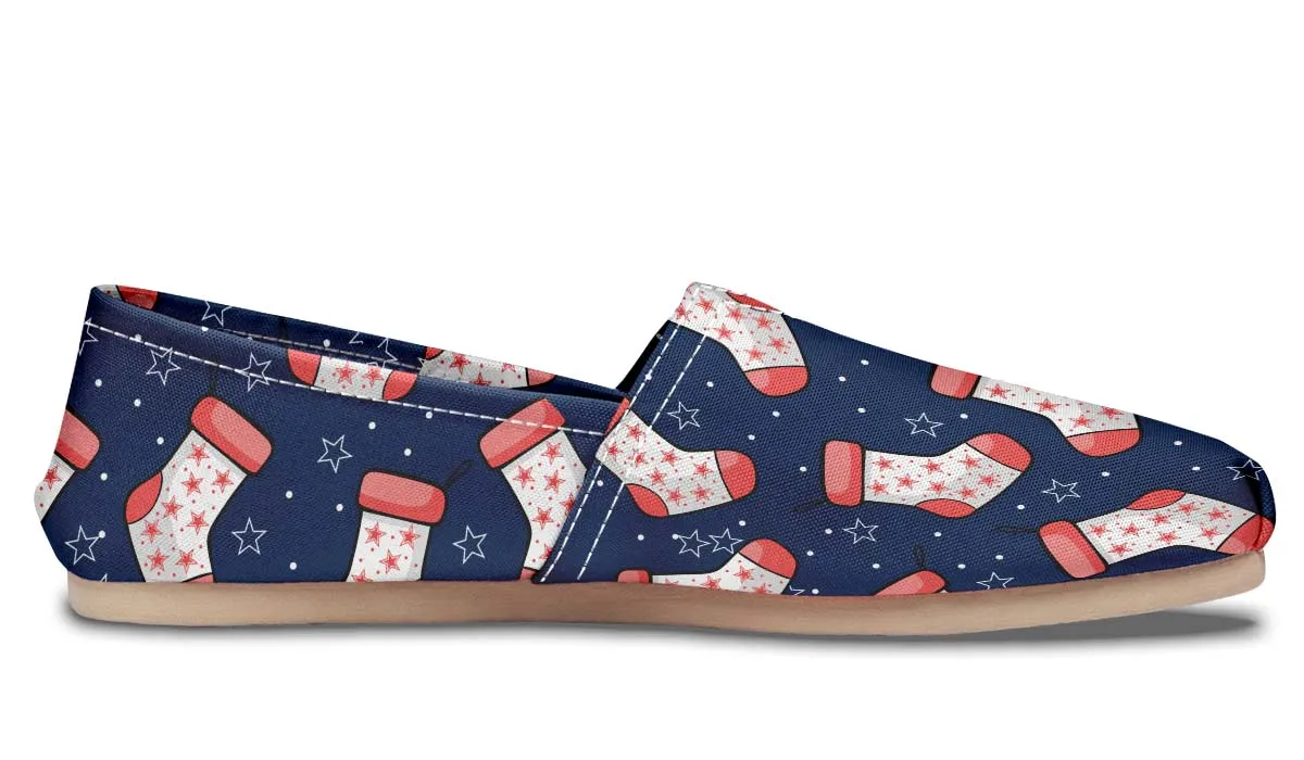 Blue And Red Stockings Casual Shoes