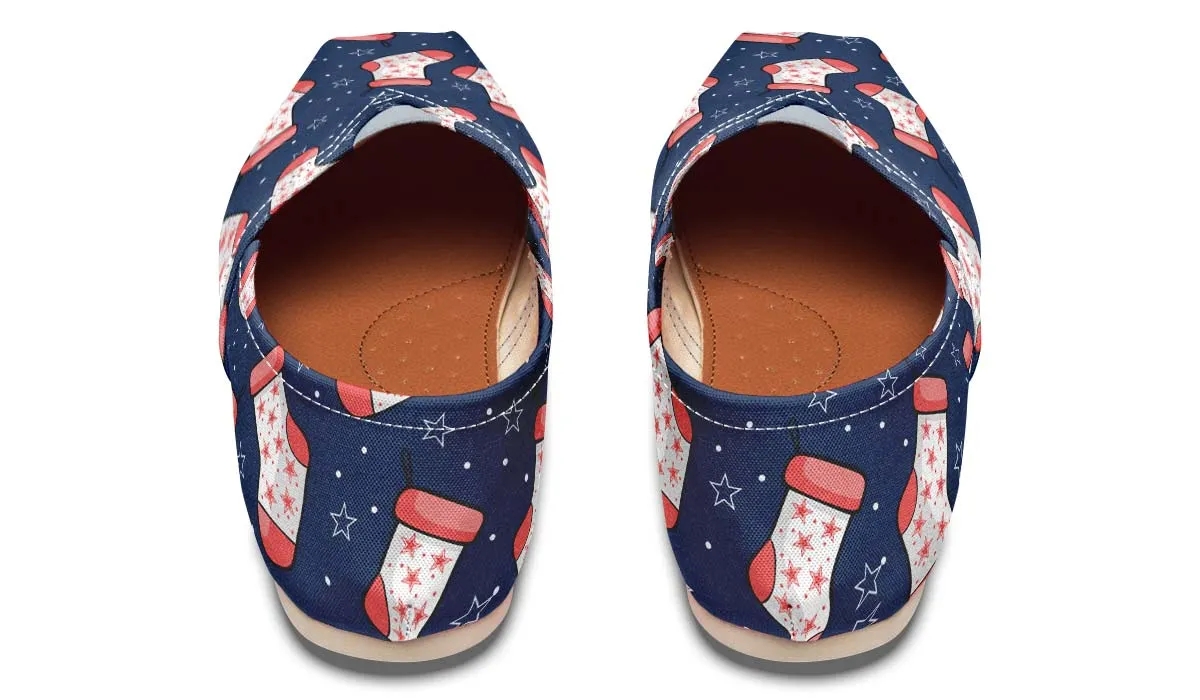 Blue And Red Stockings Casual Shoes