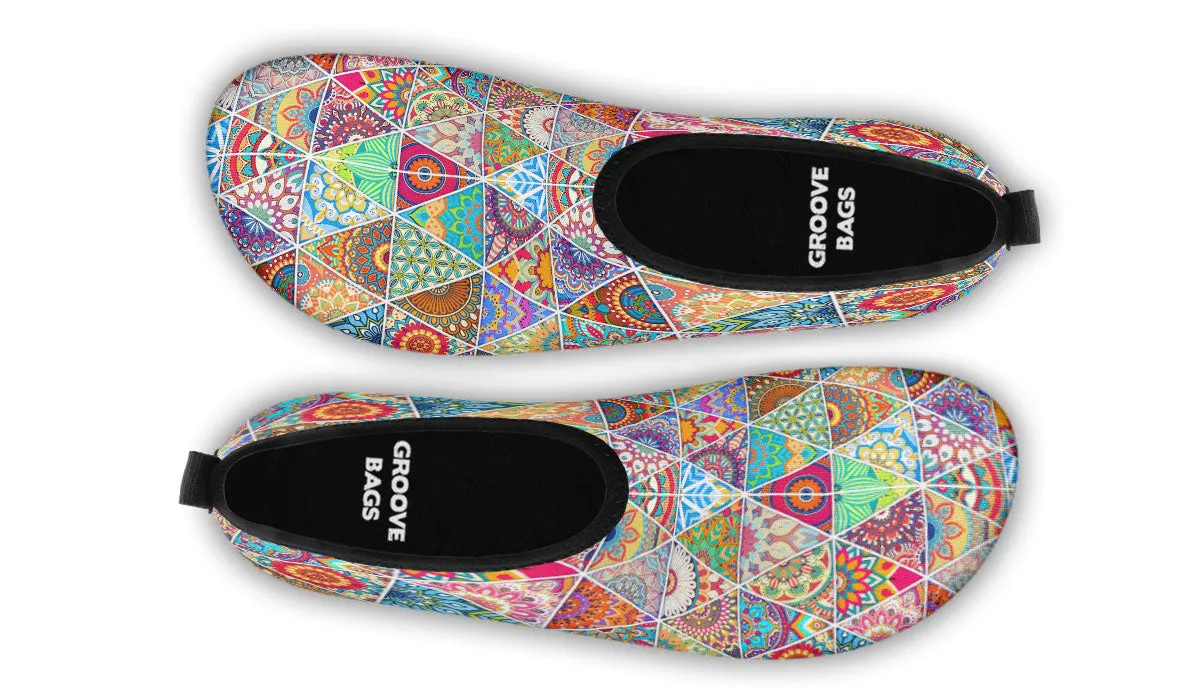 Bohemian Pattern Aqua Barefoot Shoes
