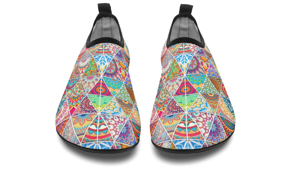 Bohemian Pattern Aqua Barefoot Shoes