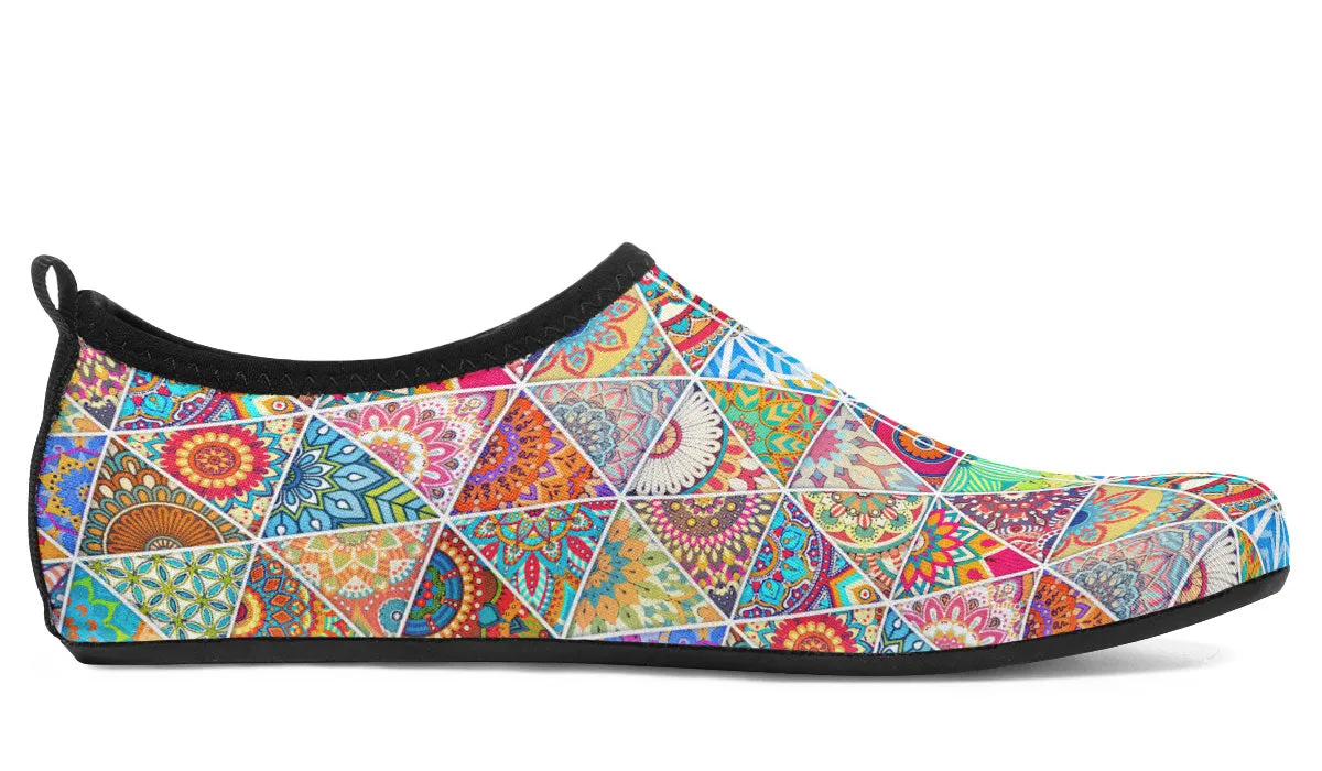 Bohemian Pattern Aqua Barefoot Shoes