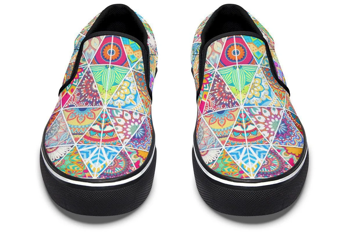 Bohemian Pattern Slip-On Shoes