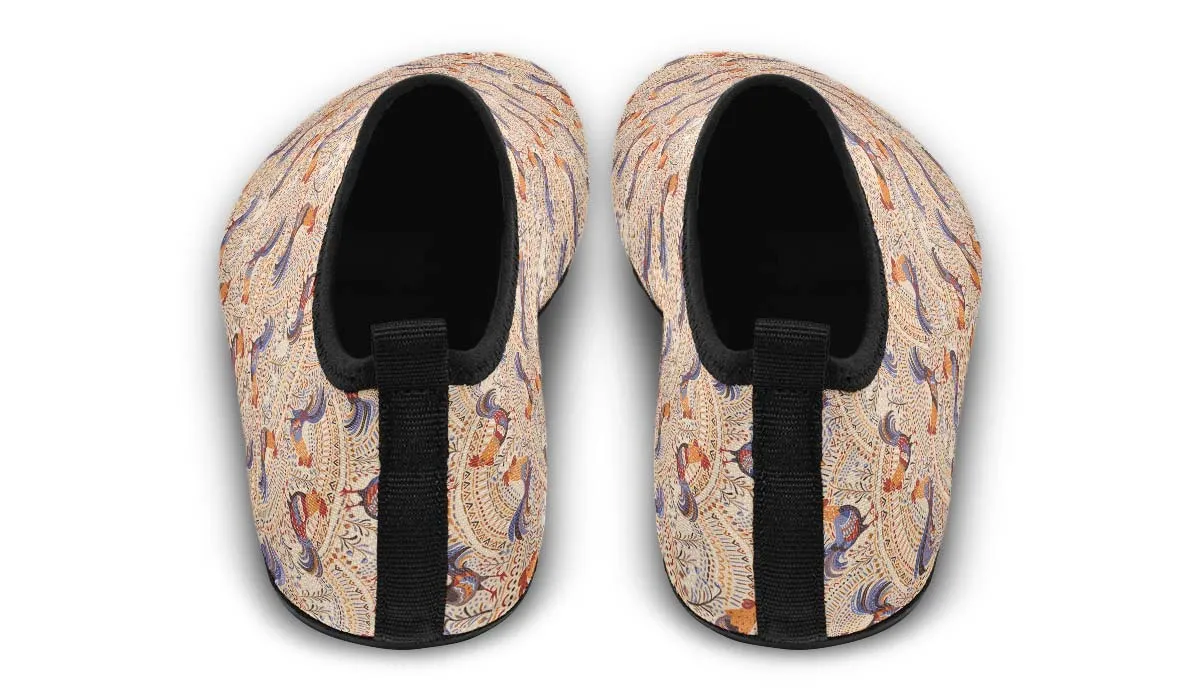 Bohemian Rooster Aqua Barefoot Shoes