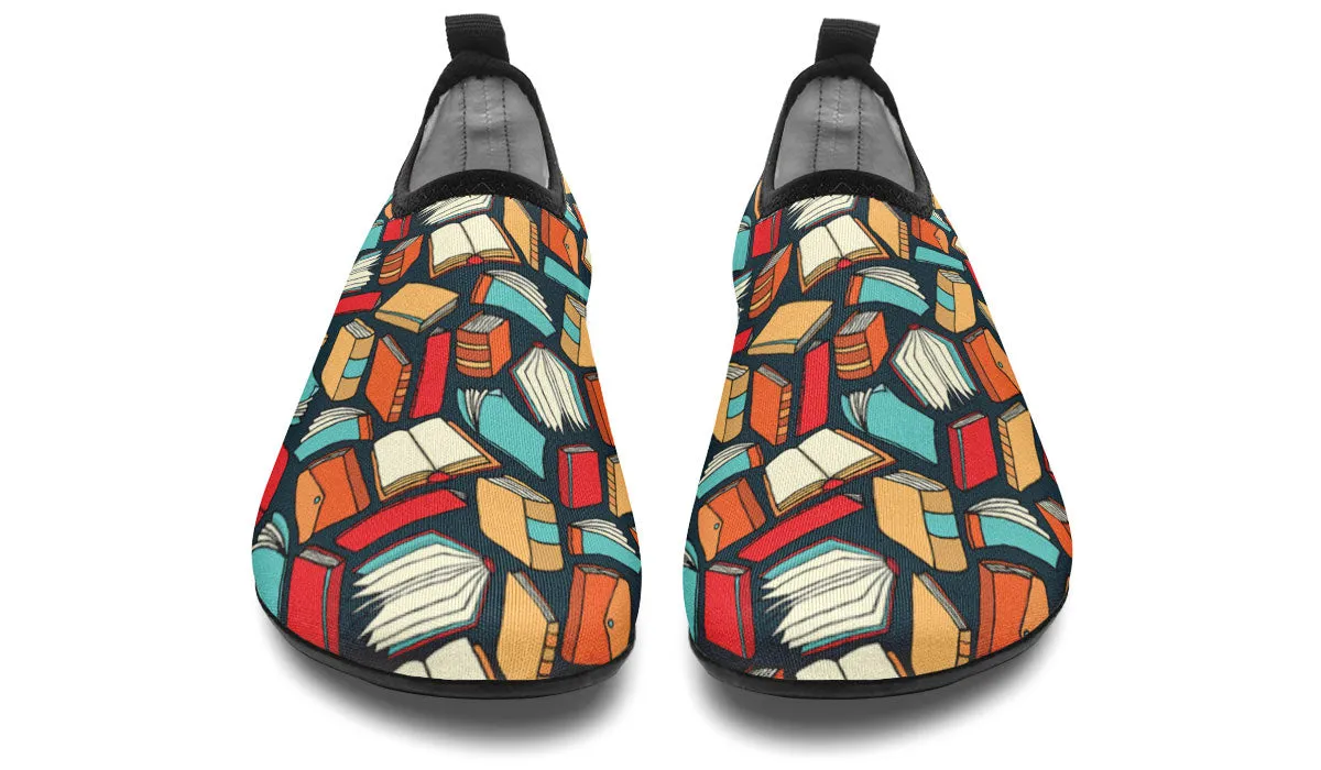 Book Lovers Aqua Barefoot Shoes