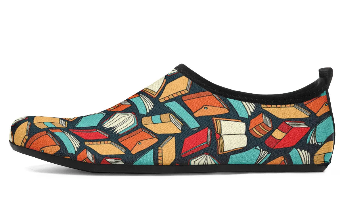 Book Lovers Aqua Barefoot Shoes