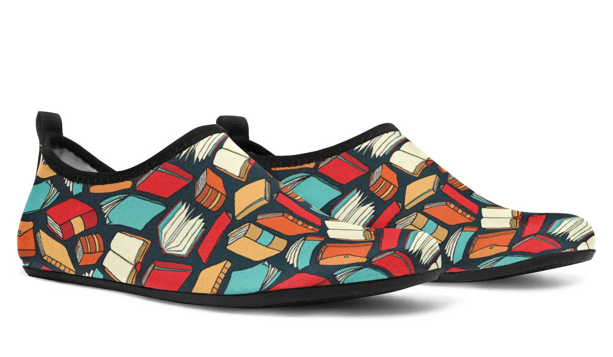 Book Lovers Aqua Barefoot Shoes