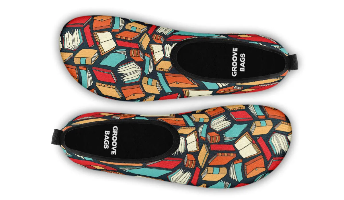 Book Lovers Aqua Barefoot Shoes