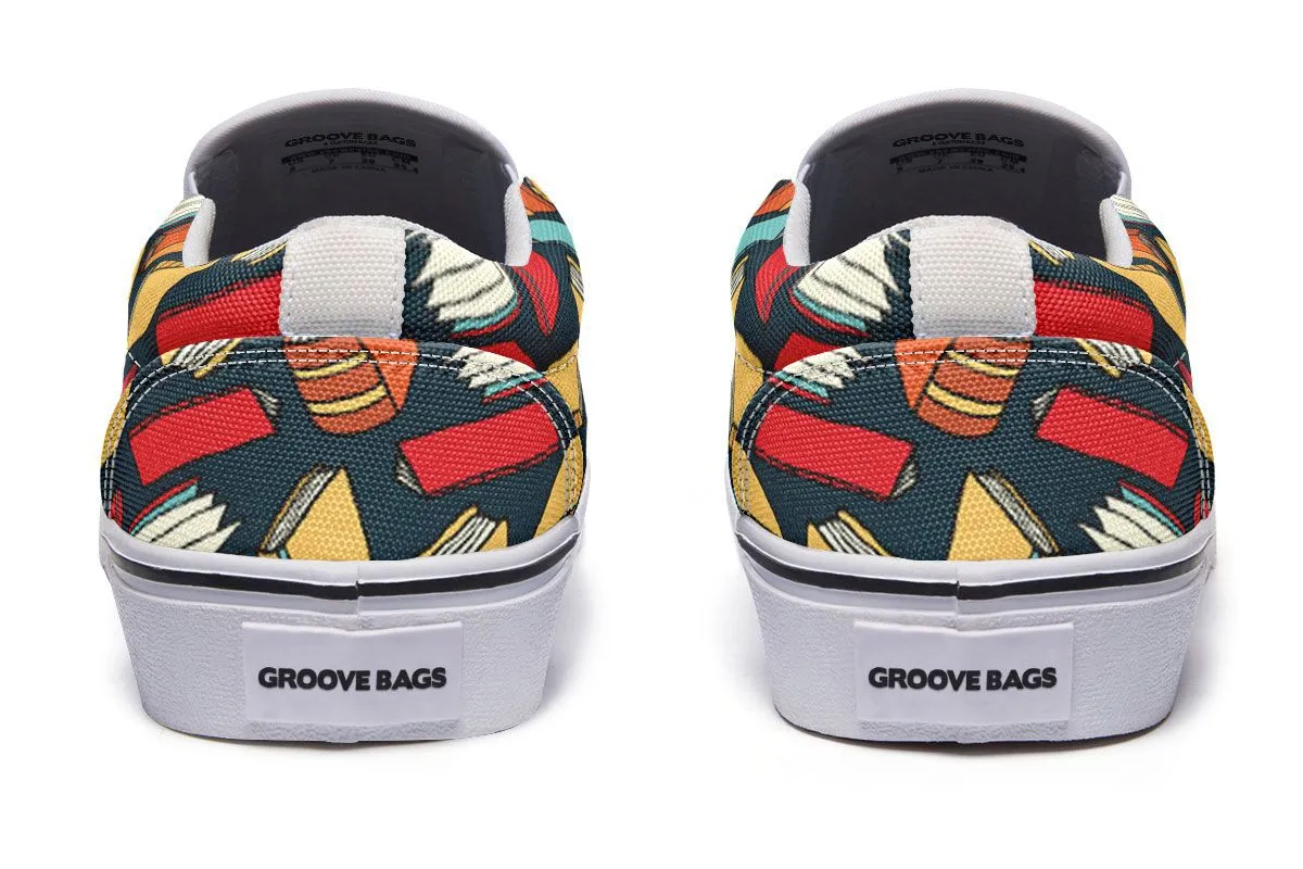 Book Lovers Slip-On Shoes