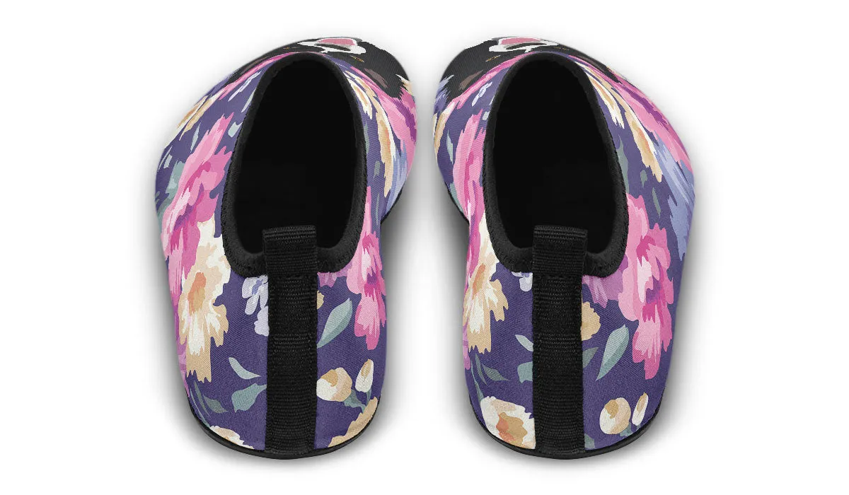 Border Collie Dog Portrait Aqua Barefoot Shoes