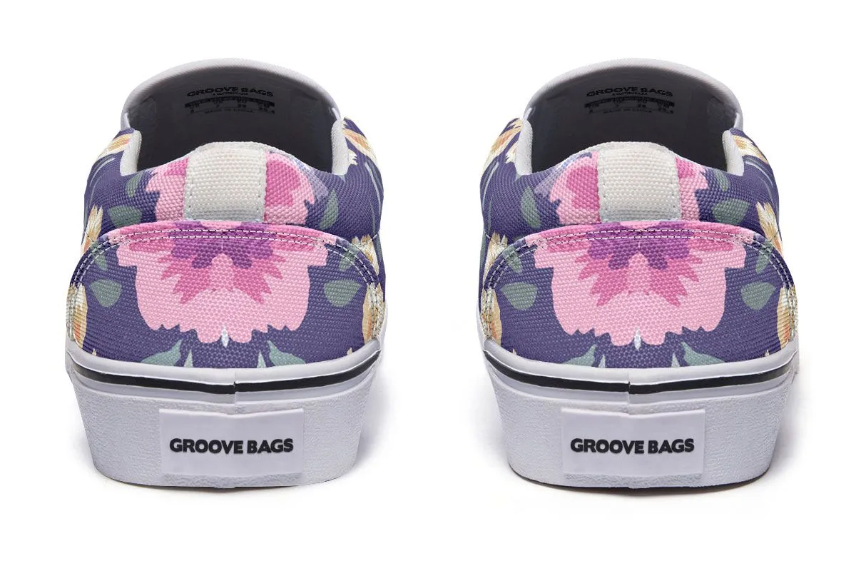 Border Collie Dog Portrait Slip-On Shoes