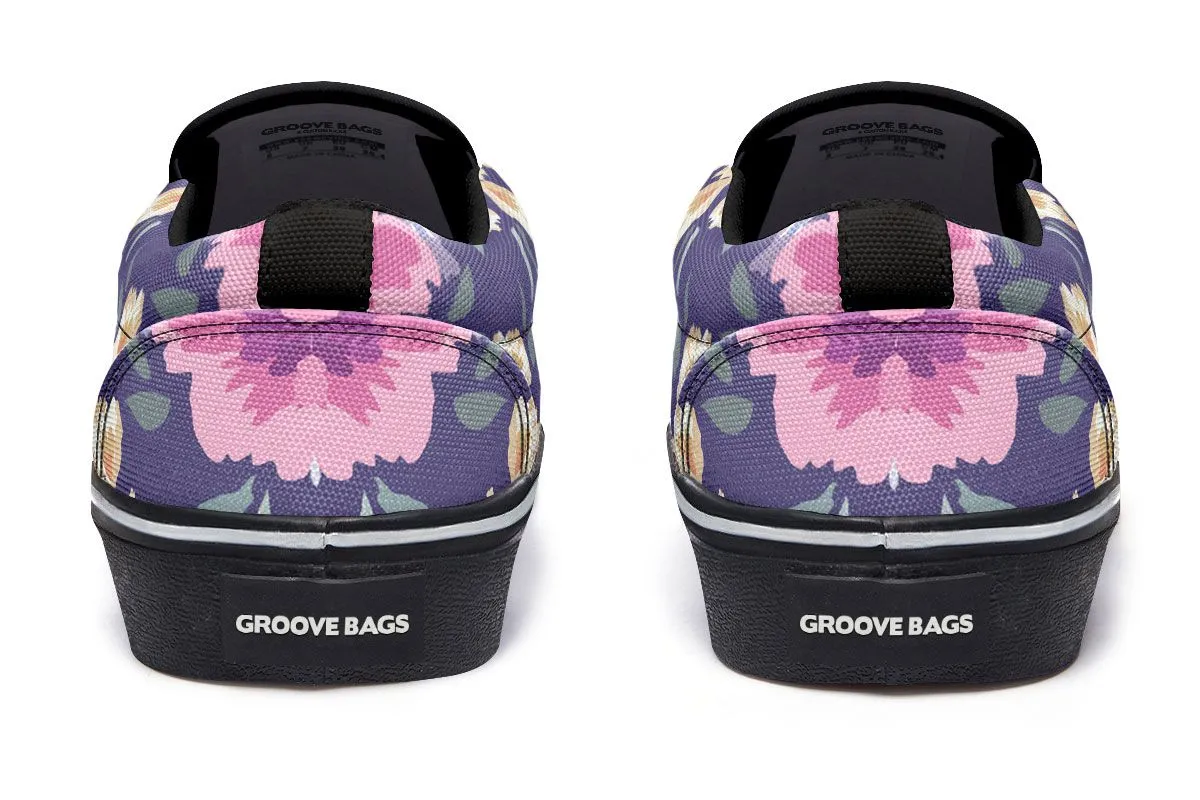 Border Collie Dog Portrait Slip-On Shoes