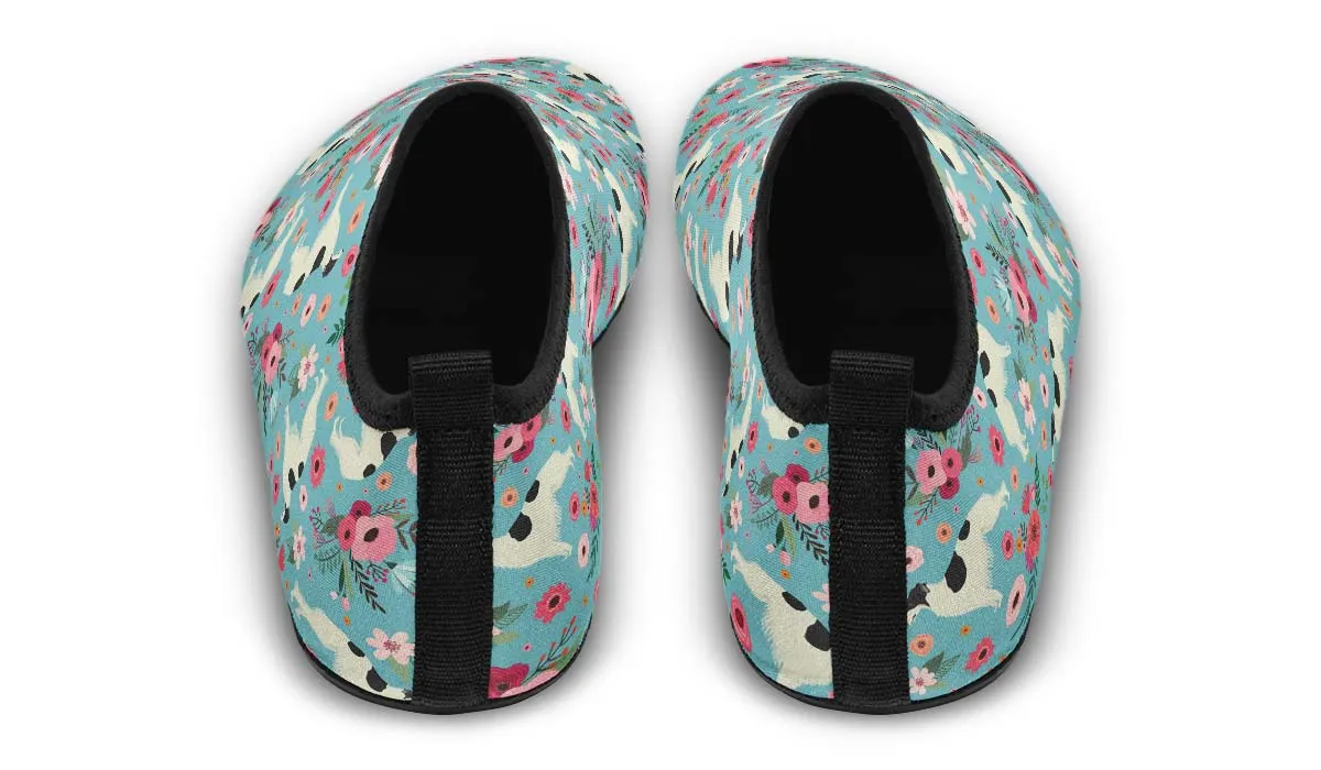 Borzoi Flower Aqua Barefoot Shoes