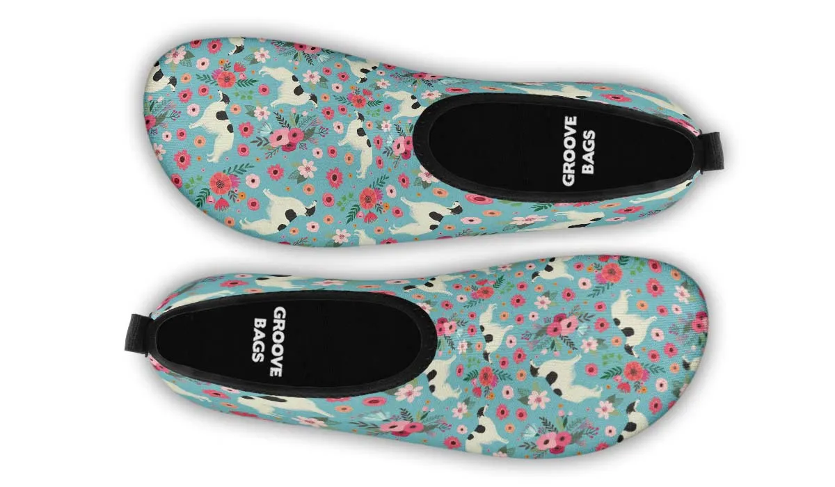 Borzoi Flower Aqua Barefoot Shoes