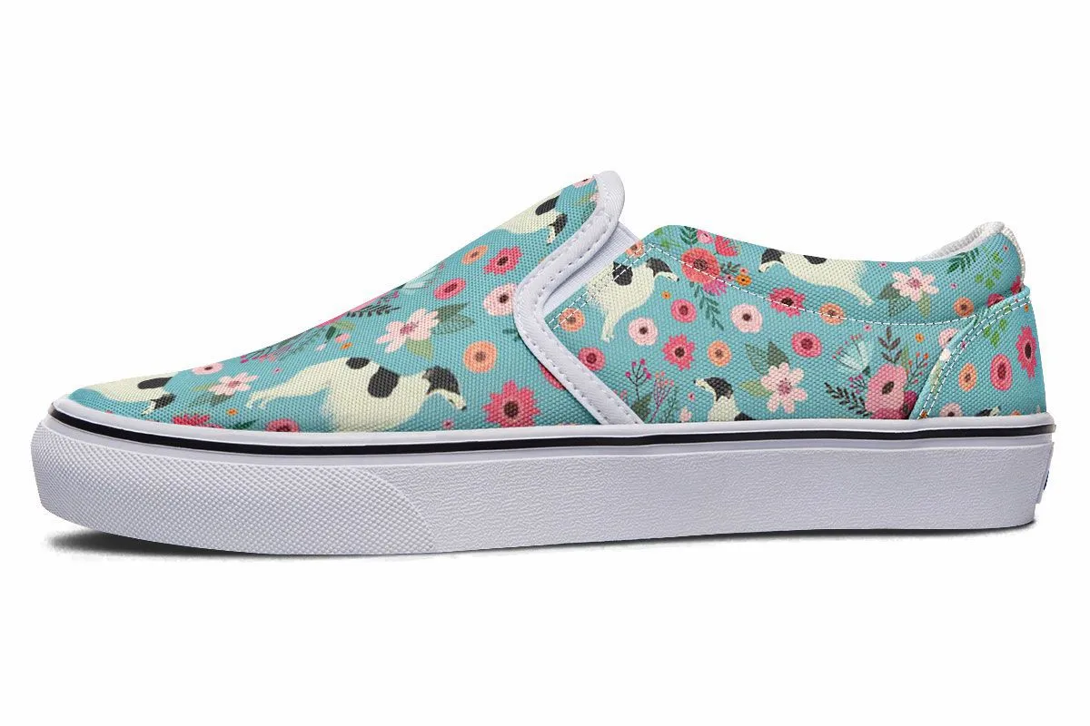 Borzoi Flower Slip-On Shoes