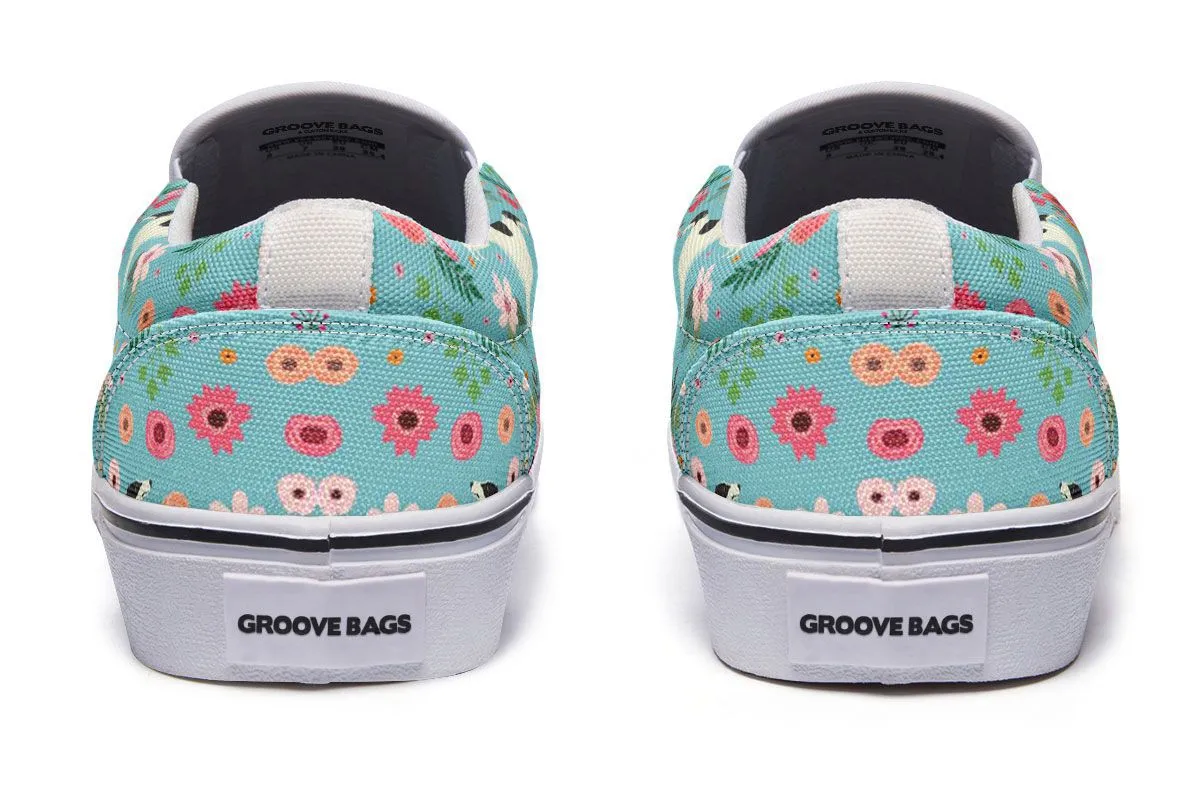 Borzoi Flower Slip-On Shoes