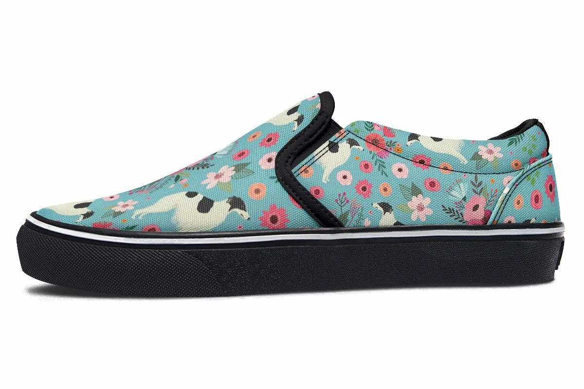 Borzoi Flower Slip-On Shoes